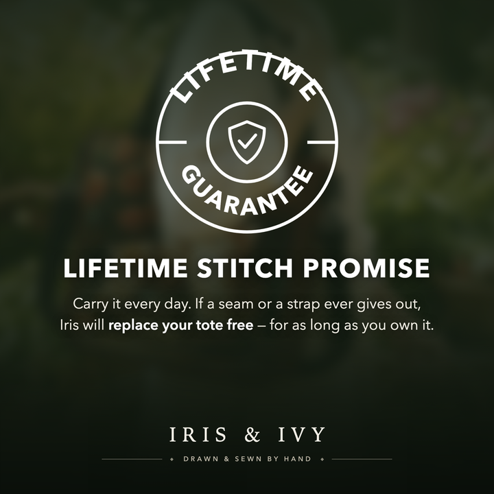 Iris & Ivy lifetime stitch promise