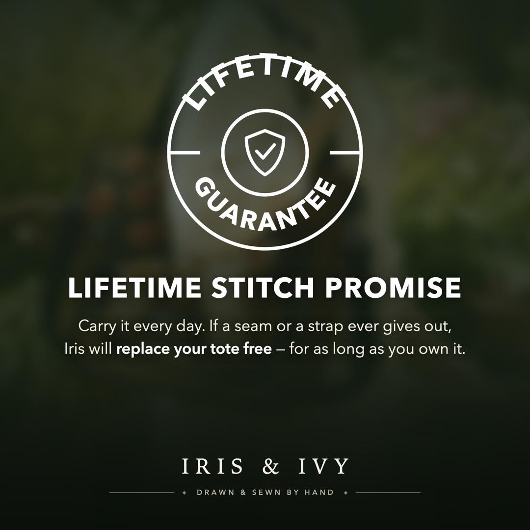 Iris & Ivy lifetime stitch promise