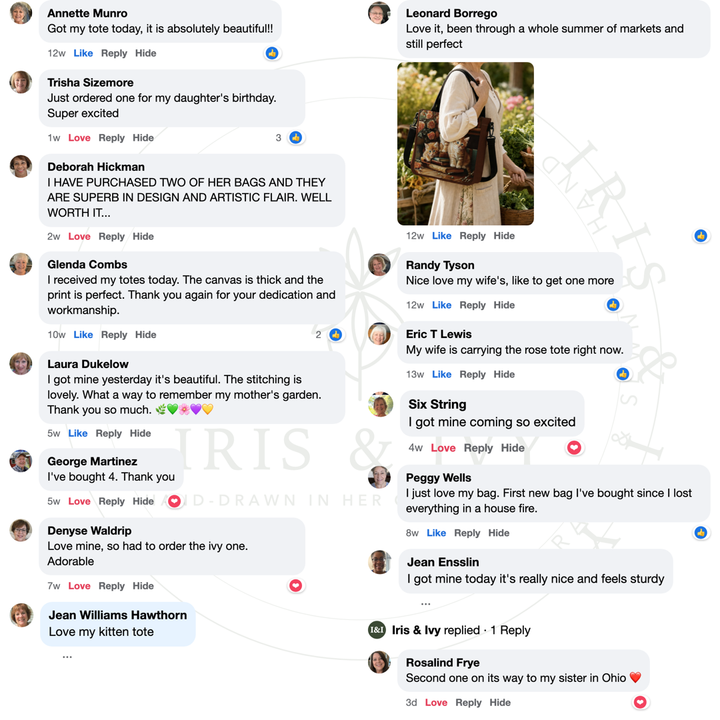 Iris & Ivy Facebook comments 2